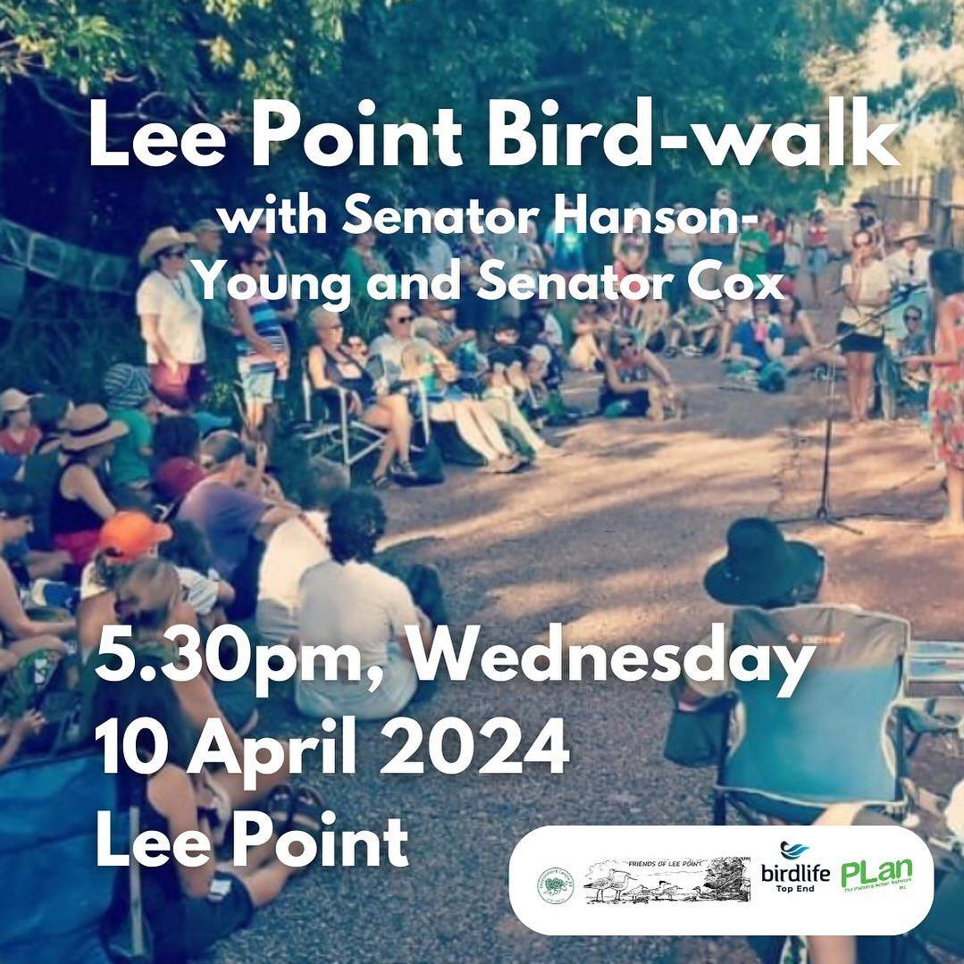 Lee Point Bird-walk with Senator Hanson-Young and Senator Cox - Save ...