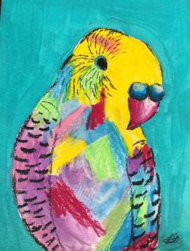 017 - Beauty is in the eye of the bird-holder by Sarah Griffin