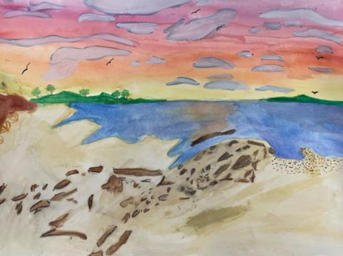 089 - sunset rock beach by Jacqueline