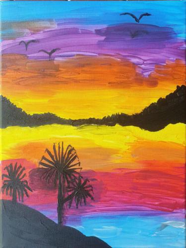 110 - Silhouettes over the Arafura sea by Sophie Ley