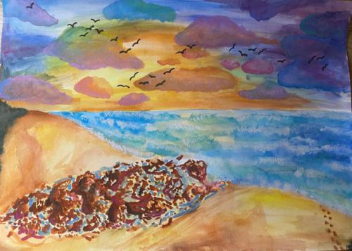 120 - Birds on the Beach by Mia Ballinger
